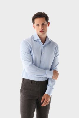 Van Laack Ireland | Van Laack Checked Dobby Shirt Slim Fit H0PF06544