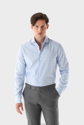 Van Laack Ireland | Van Laack Checked Twill Shirt Tailor Fit H0PF06406