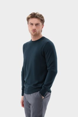 Van Laack Ireland | Van Laack Crewneck Sweater In Mercerized Merino H0PF06668