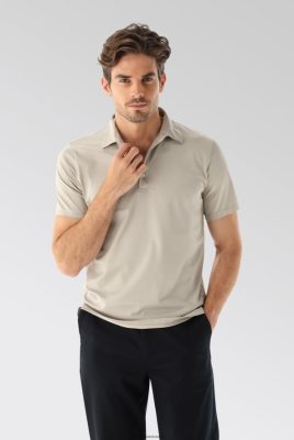 Van Laack Ireland | Van Laack Jersey Polo Shirt Urban Look Beige H0PF06678