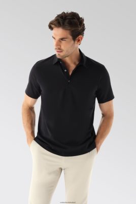 Van Laack Ireland | Van Laack Jersey Polo Shirt Urban Look Black H0PF06690