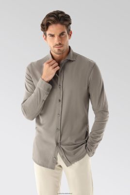Van Laack Ireland | Van Laack Jersey Shirt Urban Look Slim Fit Grey H0PF06470