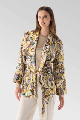 Van Laack Ireland | Van Laack Kimono With Shiny Ornament Print H0PF06210