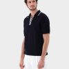 Van Laack Ireland | Van Laack Knit Polo With Mesh Structure And Contrast Collar H0PF06686