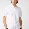 Van Laack Ireland | Van Laack Light Cotton Shirt With Stretch Shirt Sleeves Wihte H0PF06626