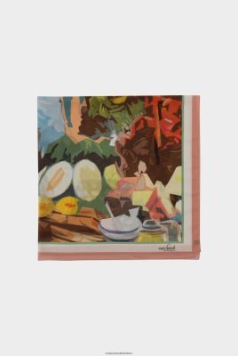 Van Laack Ireland | Van Laack Maxi Scarf In Cotton Batiste With Pattern H0PF06298