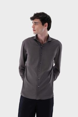 Van Laack Ireland | Van Laack Micro Printed Jersey Shirt Tailor Fit H0PF06478