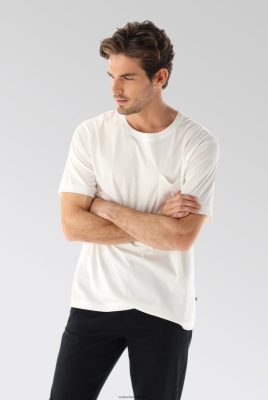 Van Laack Ireland | Van Laack Oversize Jersey T-Shirt With A Chest Pocket White H0PF06710