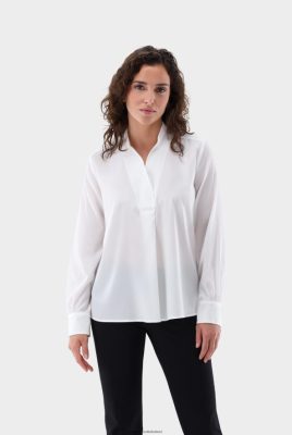 Van Laack Ireland | Van Laack Stand-Up Collar Blouse With Stretch H0PF0650