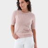 Van Laack Ireland | Van Laack T-Shirt In Lightweight Wool Cable Knit H0PF06178