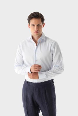 Van Laack Ireland | Van Laack Twill Shirt With Stripes Tailor Fit H0PF06428