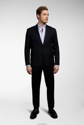 Van Laack Ireland | Van Laack Wool Trousers Slim Fit Black H0PF06746