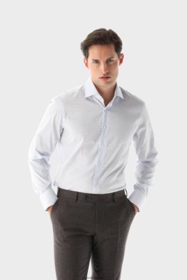 Van Laack Ireland | Van Laack Wrinkle Free Checkeed Business Shirt Slim Fit H0PF06402
