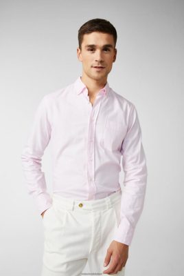 Van Laack Outlet Ireland | Van Laack Button-Down Oxford Shirt In A Soft Wash Pink H0PF06543