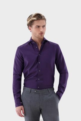 Van Laack Outlet Ireland | Van Laack Dobby Structured Shirt Slim Fit H0PF06561