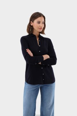 Van Laack Outlet Ireland | Van Laack High-Quality Knit Shirt Made From Ultra-Fine Merino Yarn Blue H0PF06191