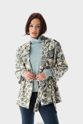 Van Laack Outlet Ireland | Van Laack Kimono With Shiny Ornament Print H0PF06211