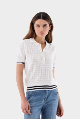 Van Laack Outlet Ireland | Van Laack Knit Polo With Pointelle Pattern H0PF06189