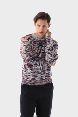 Van Laack Outlet Ireland | Van Laack Merino Crewneck Space Dyed H0PF06671