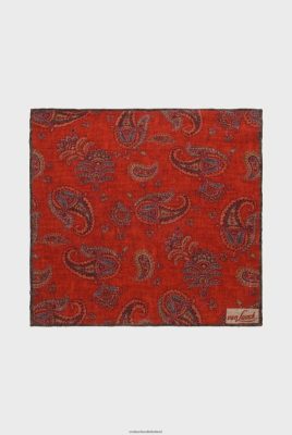 Van Laack Outlet Ireland | Van Laack Paisley Printed Flanell Pocket Square H0PF06833