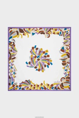Van Laack Outlet Ireland | Van Laack Scarf With Ornament Print H0PF06307