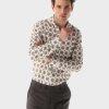 Van Laack Outlet Ireland | Van Laack Shirt Slim Fit With Medallion Print H0PF06581