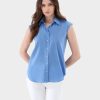 Van Laack Outlet Ireland | Van Laack Sleeveless Semi-Fitted Blouse In Crepe De Chine H0PF06119