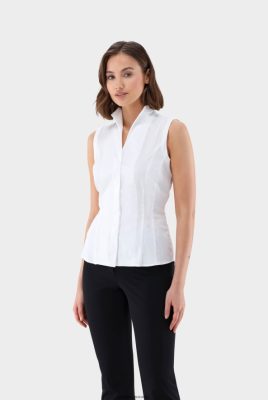 Van Laack Outlet Ireland | Van Laack Sleevless Chalice Collar Blouse H0PF0617