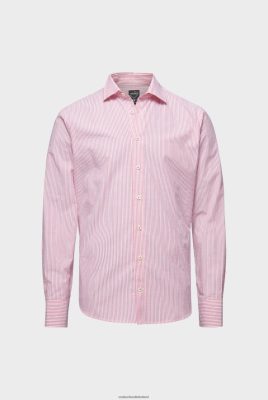 Van Laack Outlet Ireland | Van Laack Striped Cotton Seersucker Shirt Tailor Fit H0PF06585