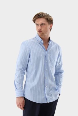 Van Laack Outlet Ireland | Van Laack Striped Oxford Shirt Slim Fit H0PF06513