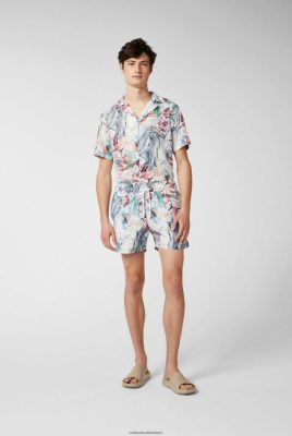 Van Laack Outlet Ireland | Van Laack Swim Shorts With A Floral Print H0PF06795