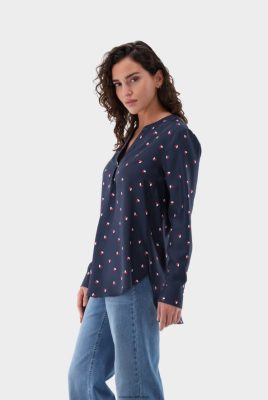 Van Laack Outlet Ireland | Van Laack Tunic Slipshirt With Heart Print H0PF06105