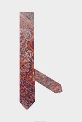 Van Laack Outlet Ireland | Van Laack Viscose Silk Blend Tie With Vintage Print H0PF06309