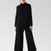 Van Laack Outlet Ireland | Van Laack Wide Leg Knit Trousers H0PF06291