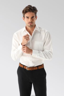 Van Laack Outlet Ireland | Van Laack Wrinkle Free Twill Shirt Comfort Fit White H0PF06337